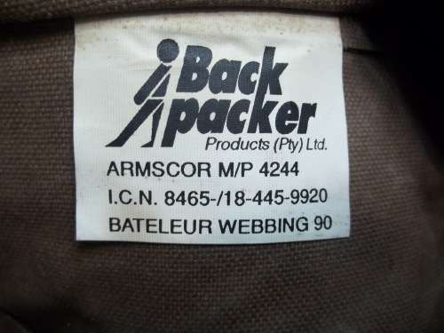 SADF - BATELEUR 90 (PARA) BATTLE JACKET - USED COMPLETE