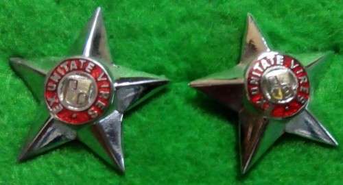 SADF - LT STAR RANK PIPS PAIR (CHROME) - PINS INTACT