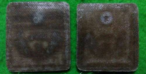 UNUSED -SANDF - LT COL COLLAR RANK PAIR - RUBBERISED -- UNUSED