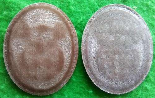SANDF - WO2 IRON ON COLLAR RANK PAIR - UNUSED