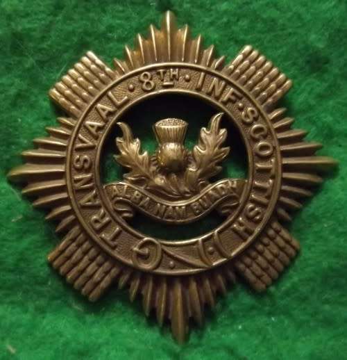SADF -TRANSVAAL 8Th INF. SCOTTISH - NO LUGS