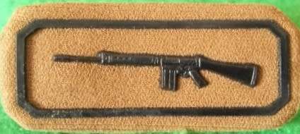 SADF - NUTRIA SHARPSHOOTER BREAST BADGE - PINS INTACT