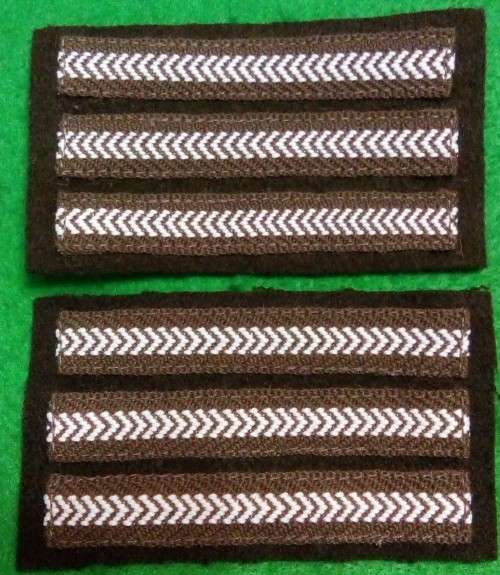 SADF / SWATF MATCHING PAIR - SGT RANK CHEVRONS - UNUSED