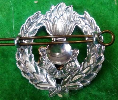 SADF ENGINEER CORPS CAP BADGE - LUGS INTACT