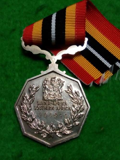 SADF -  SOUTHERN AFRICA MEDAL  - REAR NUMBERED