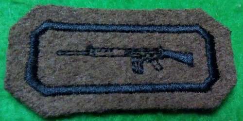SADF - NUTRIA SHARPSHOOTER BREAST BADGE - EMBROIDERED