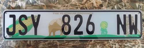 USED VEHICLE REGISTRATION NUMBER PLATE - NORTH WEST - PERSPEX