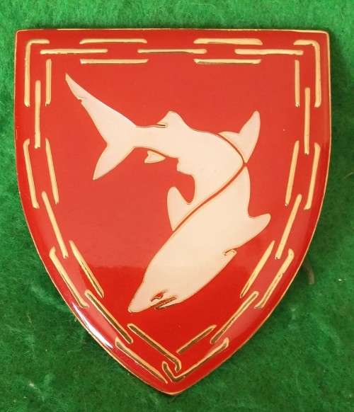 SANDF -  GSB DURBAN METAL SHOULDER FLASH  - PINS INTACT