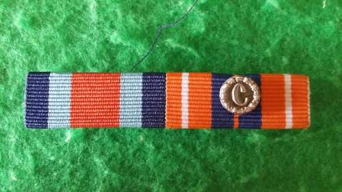 SADF - MEDAL RIBBON BAR WITH CUNENE BUTTON