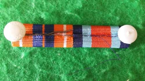 SADF - MEDAL RIBBON BAR WITH CUNENE BUTTON