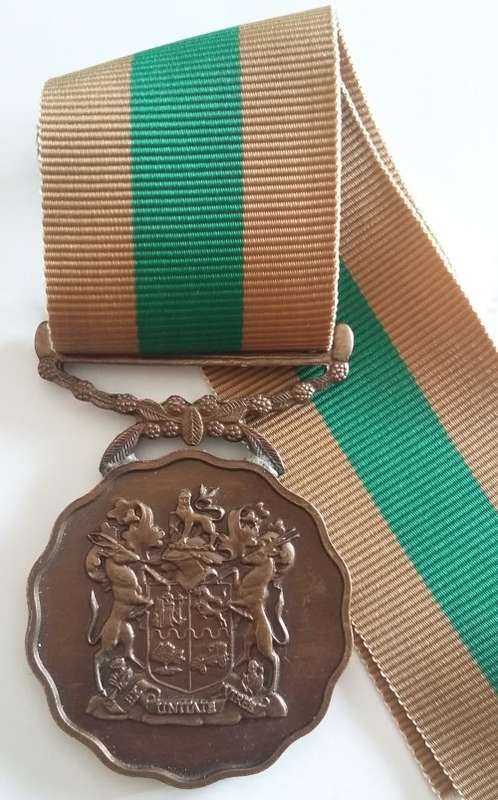 SADF - 10 YEAR SERVICE MEDAL (FULL SIZE) - NUMBERED
