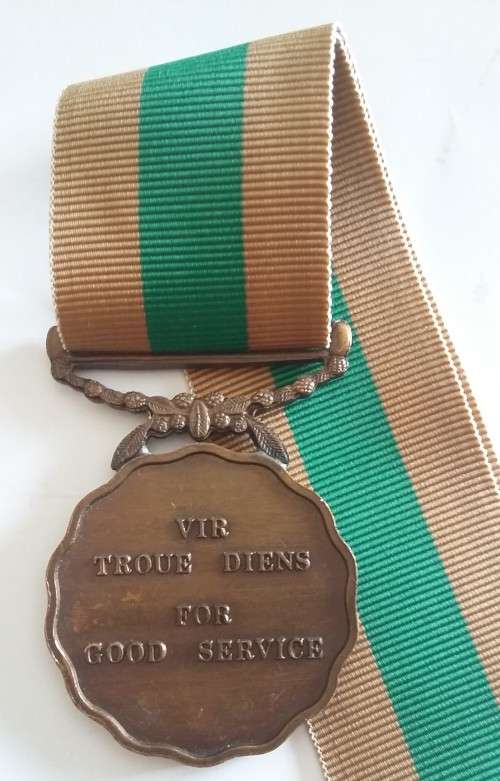 SADF - 10 YEAR SERVICE MEDAL (FULL SIZE) - NUMBERED