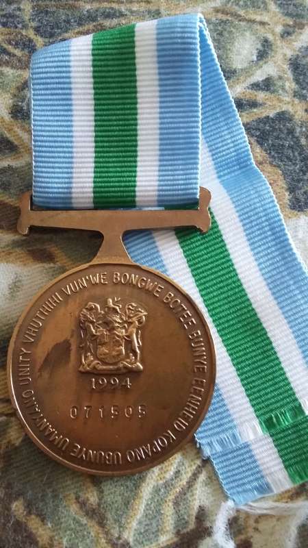 SADF - FULL SIZE UNITAS MEDAL - NUMBERED