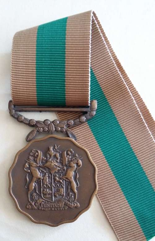 SADF - 10 YEAR SERVICE MEDAL (FULL SIZE) - NUMBERED