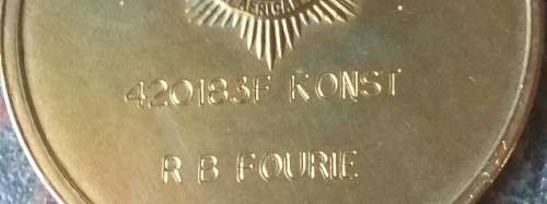 SAP - FULL SIZE 75th ANNIVERSARY MEDAL - FOURIE