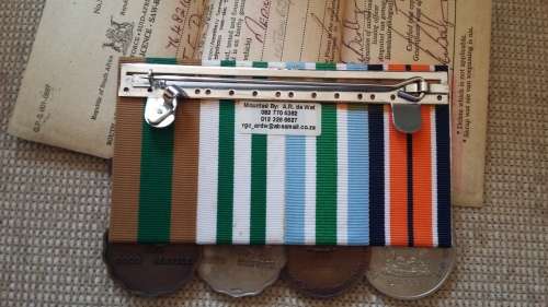 SADF -  MEDAL GROUP AND MILITARY DRIVERS LICENCE TO DE BEER