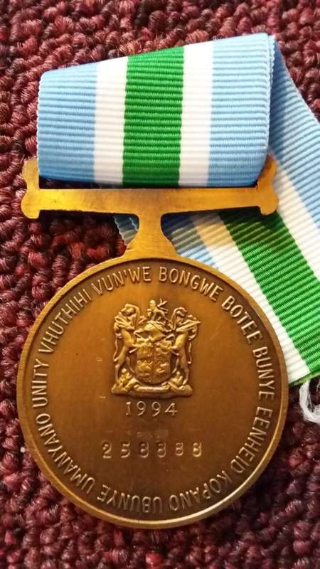SADF - FULL SIZE UNITAS MEDAL - NUMBERED