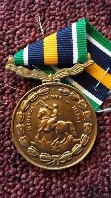 SADF - FULL SIZE DE WET MEDAL - NUMBERED