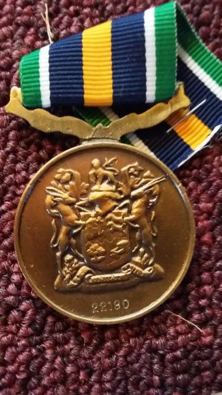 SADF - FULL SIZE DE WET MEDAL - NUMBERED