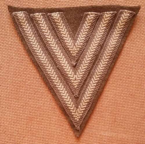 UNUSED - SADF 1960's SINGLE SGT RANK CHEVRON