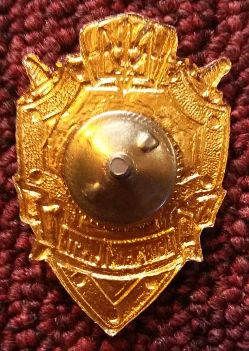 UKRAINE POST USSR NCO BREAST BADGE - MILITARY INTELLIGENCE / SPETSNAZ