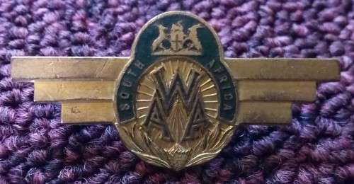 WW2 (WAAF) WOMEN'S AUX AIRFORCE - FIRST PATTERN WIN - PIN INTACT