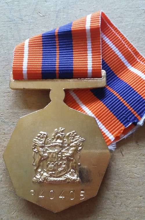 SADF - PRO PATRIA MEDAL -  FLAT ROUNDEL - NUMBERED