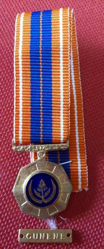 ## MINIATURE ##  SADF - PRO PATRIA MEDAL WITH MINI CUNENE BAR