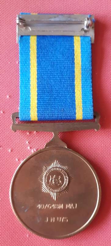 POLICE 75 YEAR ANNIVERSARY MEDAL - NAMED TO A MAJOR