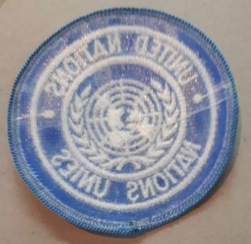 UNITED NATIONS DEPLOYMENT PATCH (AS ISSUED TO SA TROOPS)