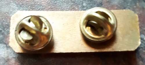 SADF - BRONZE MARKSMAN BADGE ` SKIETBALKIE` (FULL SIZE) PINS INTACT