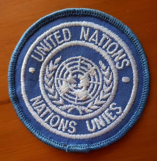 UNITED NATIONS ARM PATCH AS WORN BY SANDF DURING EXTERNAL DEPLOYMENTS