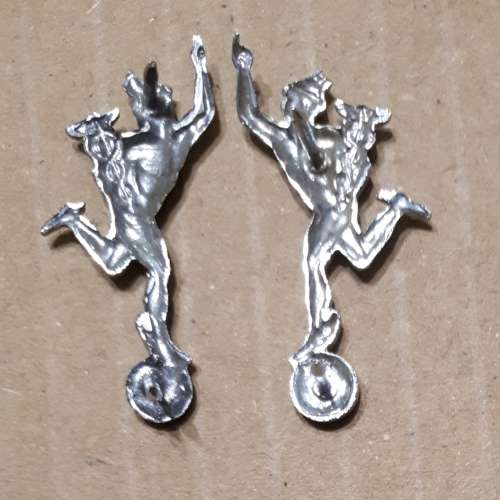 SADF - (FULL SIZE) SIGNALS CORP COLLAR BADGES PAIR - PINS INTACT