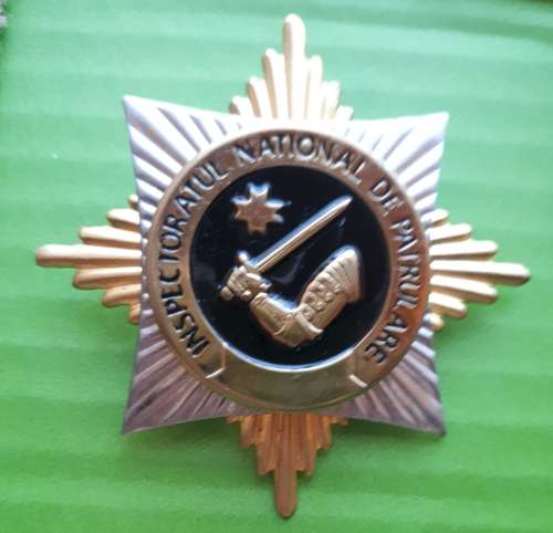 MOLDOVA - POLICE INSPECTOR GENERAL BREAT BADGE - SCREW INTACT (POST USSR)