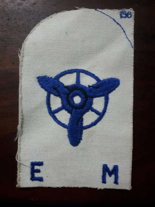 SA NAVY SUMMER DRESS MUSTERING PATCH (LARGE) - ENGIN ROOM ARTIFICER