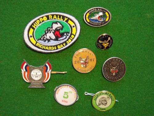 lot of 9 biker motorcycle rally badges