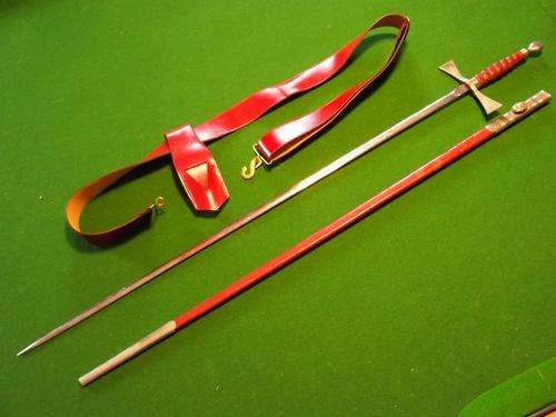 Masonic Freemason sword with carry strap