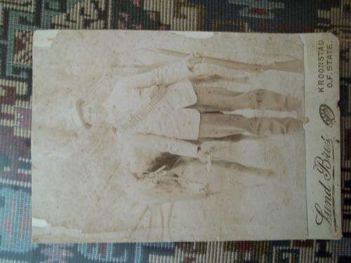 Original Boer War era picture of a boer warrior and his horse