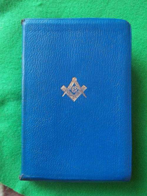 Freemason masonic bible with signatures