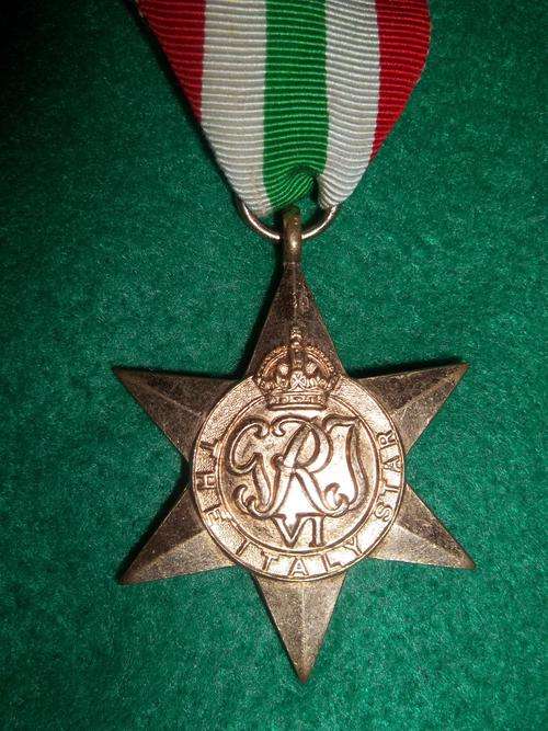 ITALY STAR NAMED G.M. RAE