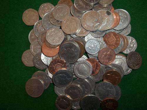 CURRENT ISSUE BRITISH COIN LOT APPROX 13 PONDS WORTH