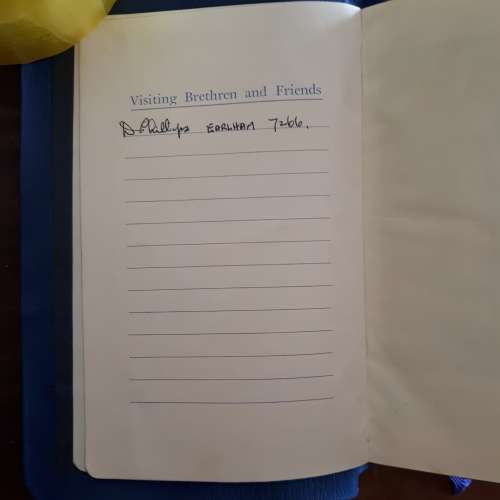 FREEMASON BIBLE WITH SIGNATURES