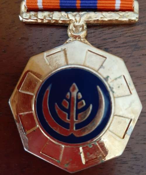 SADF - ( GILDING DAMAGE) FULL SIZE PRO PATRIA MEDAL (NUMBERED)