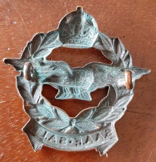 EARLY SAAF CAP BADGE - LUGS INTACT
