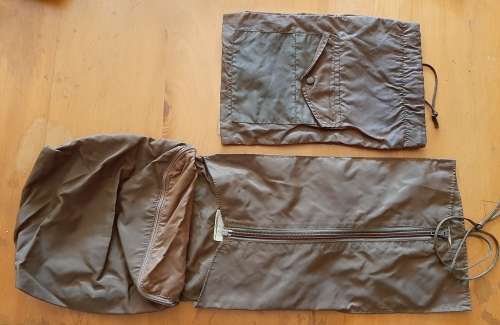 SADF NUTRIA TOILETRY AND SHOE POLISH BAG - ZIPS AND CLIPS INTACT