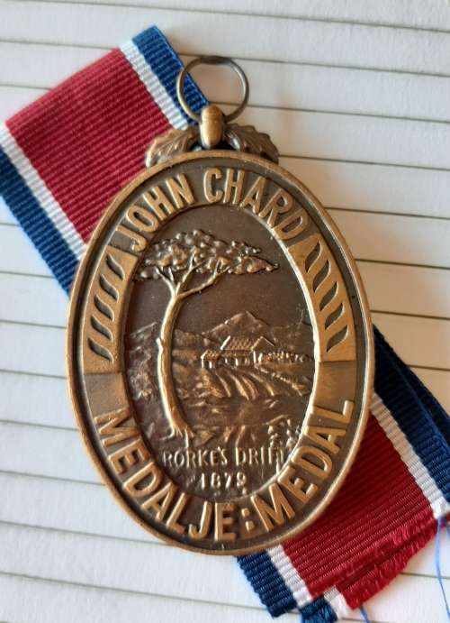 SADF - FULL SIZE JOHN CHARD MEDAL (NUMBERED) (NUMBER MAY DIFFER FROM PICTURE)
