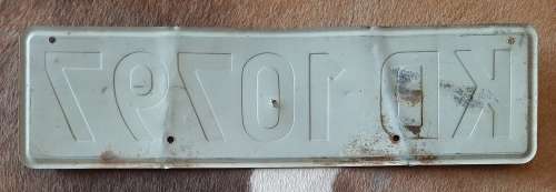 OLD (NOT CURRENT)  VEHICLE NUMBER PLATE
