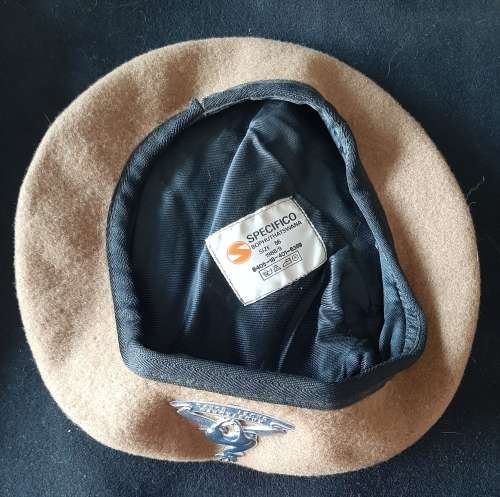 SADF  SCHOOL CADETS BERET WITH LARGE BADGE  - SIZE 56