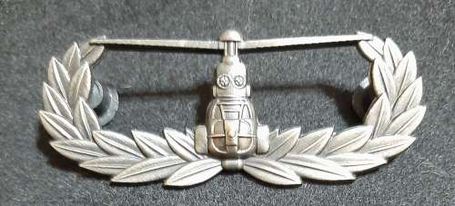 SADF / SANDF AIR ASSAULT PROFF BADGE (FULL SIZE)  - PINS INTACT