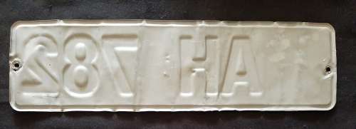 OLD LESOTHO  VEHICLE NUMBER PLATE